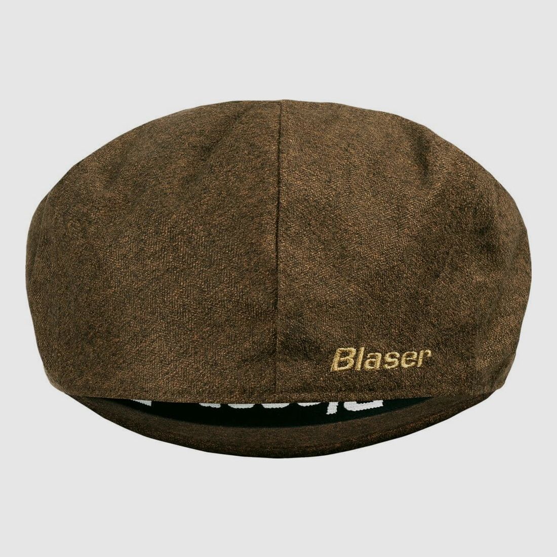 Blaser Vintage Schieber-Mütze Dunkelbraun mélange