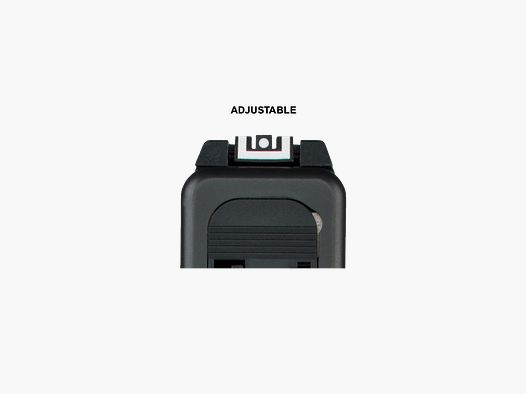 GLOCK 2178494 Rear Sight, Plastic, Adjustable
