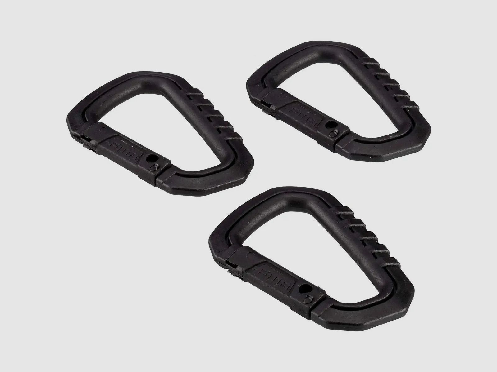 FMA FMA Karabiner Set Typ D Quick Hook groß schwarz