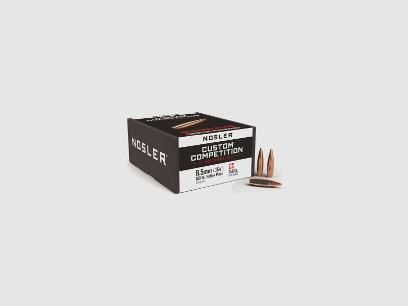 Nosler Geschoss 6,5mm/.264 Custom Competition 100GR HPBT 50 Stück