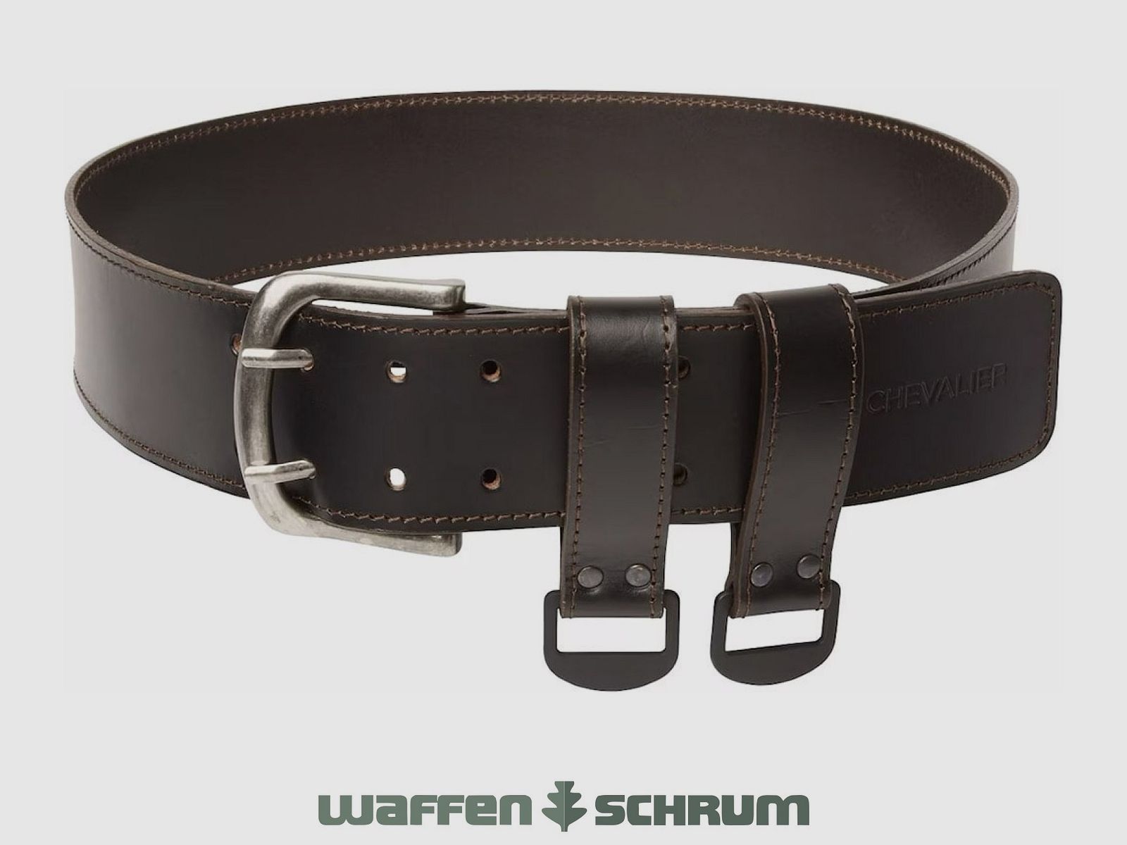 Chevalier leather belt dog handler brown