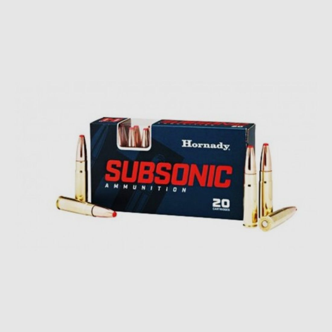 HORNADY Munition Kal.300 BLK Subsonisch 190gr SUB-X Packung 20 Stk. 80877