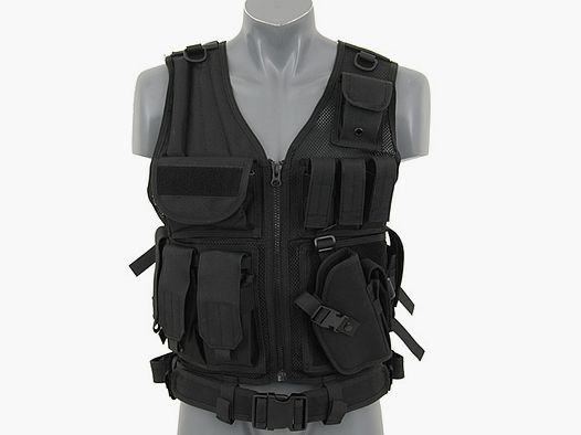 Law Enforcement Tactical Vest V.2 - BLACK [8FIELDS]