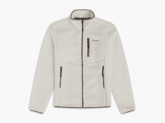 Bergans Lunnan Pile Fleece Jacket Mujer Vainilla Blanca S