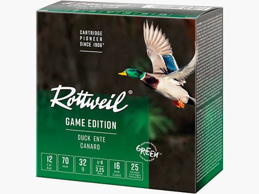 Rottweil 12/70 Edición de juego Acero pato 3,25 mm 32 g