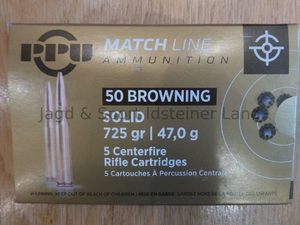 PPU -Prvi Partizan- MATCHLINE Solide, 725grs, 47.0g, 5 cartouches par paquet