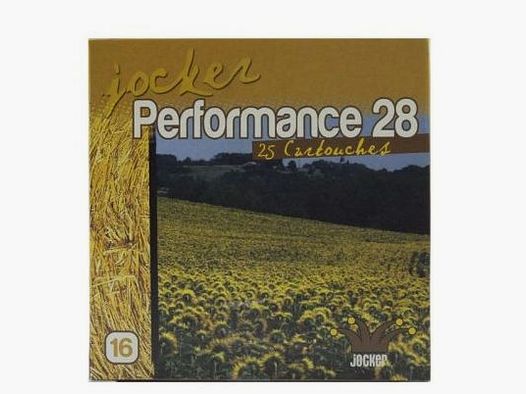 Doos van 25 patronen Jocker Performance 28 C/16/67/16 – 28g – Koker – METAAL GROEN