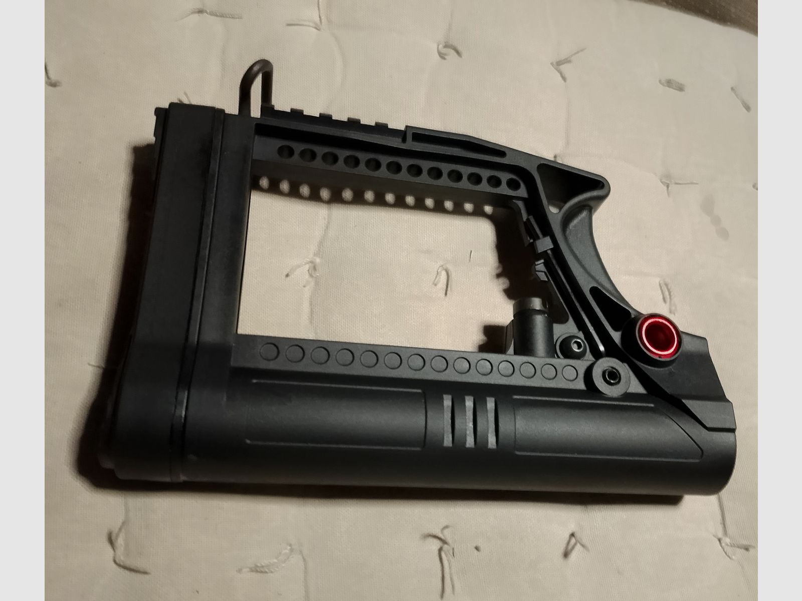 Schulterstütze Schaft AR-15 System Schubschaft verstellbar Schulterstütze Picantinny Schiene inbusschlüssel integriert 