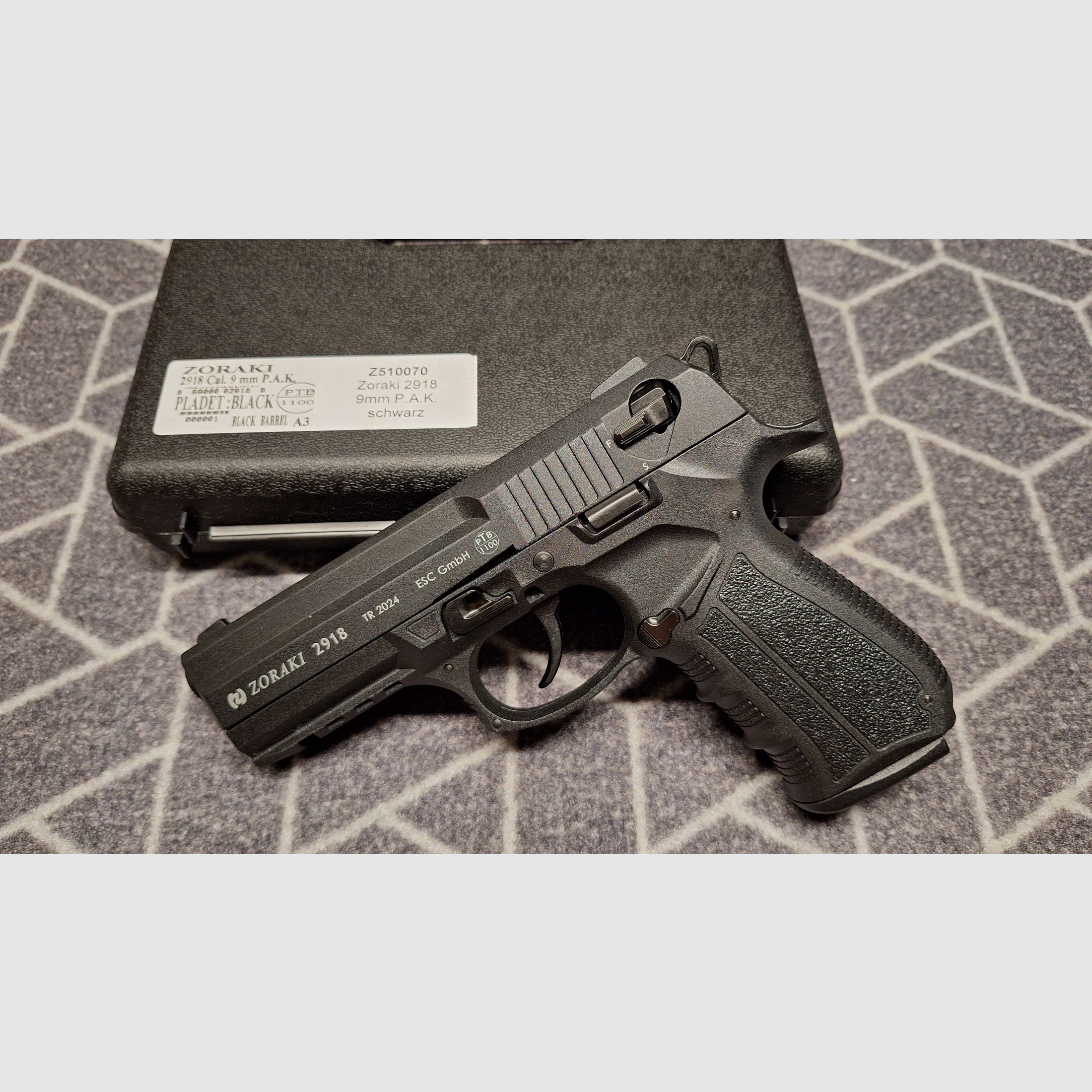 Zoraki 2918 SRS Pistole schwarz PTB1100 NEU!