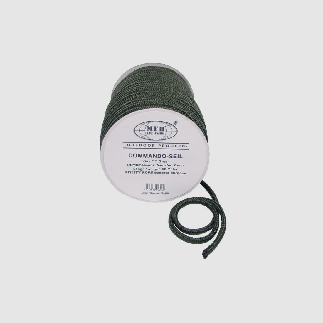 Seil, Oliv, 7 mm x 60 Meter auf Rolle, Polypropylen 18g/m * Kein Kletterseil ! *