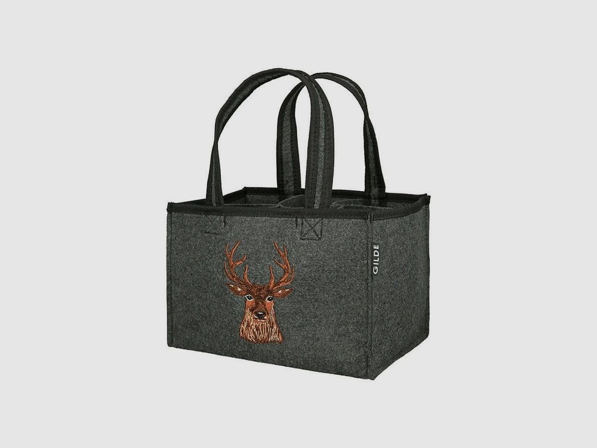 Gilde Filz Flaschentasche Hirsch