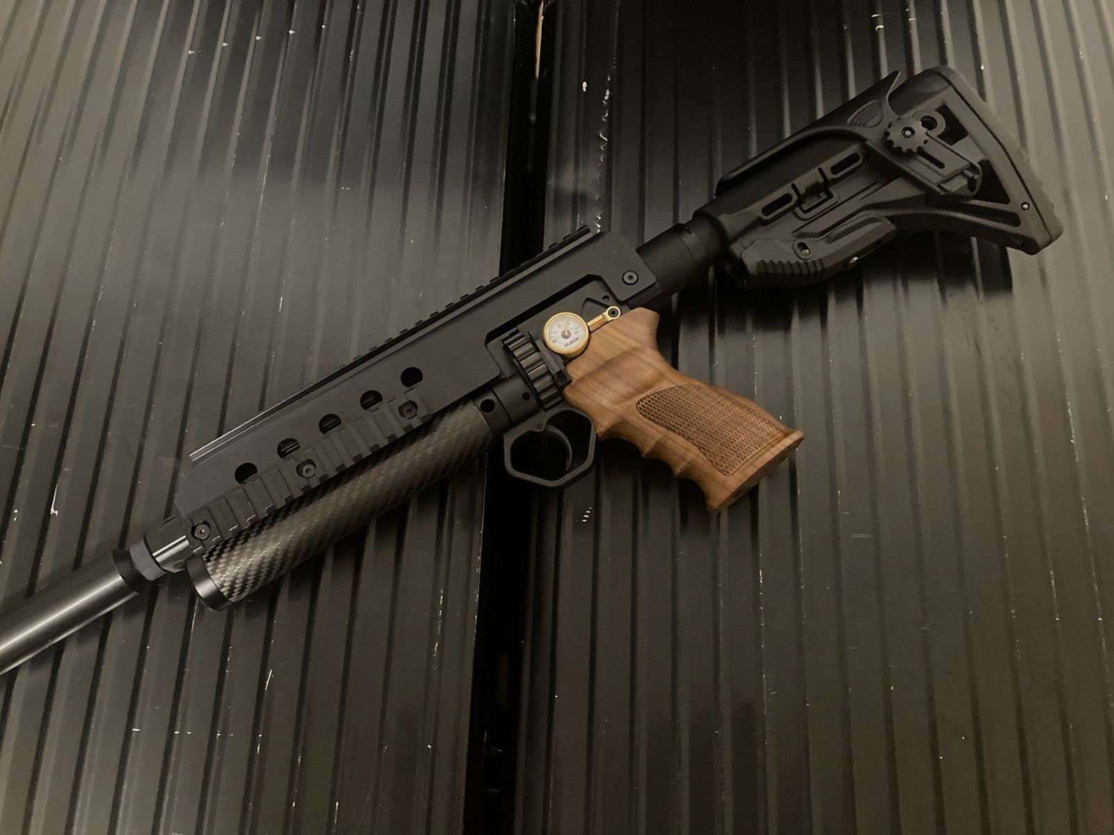 Huben GK1 Karabiner Umbau mit Aluminium-Gehäuse und AR15-Schaft längen/höhenverstellbar Neuwertig!