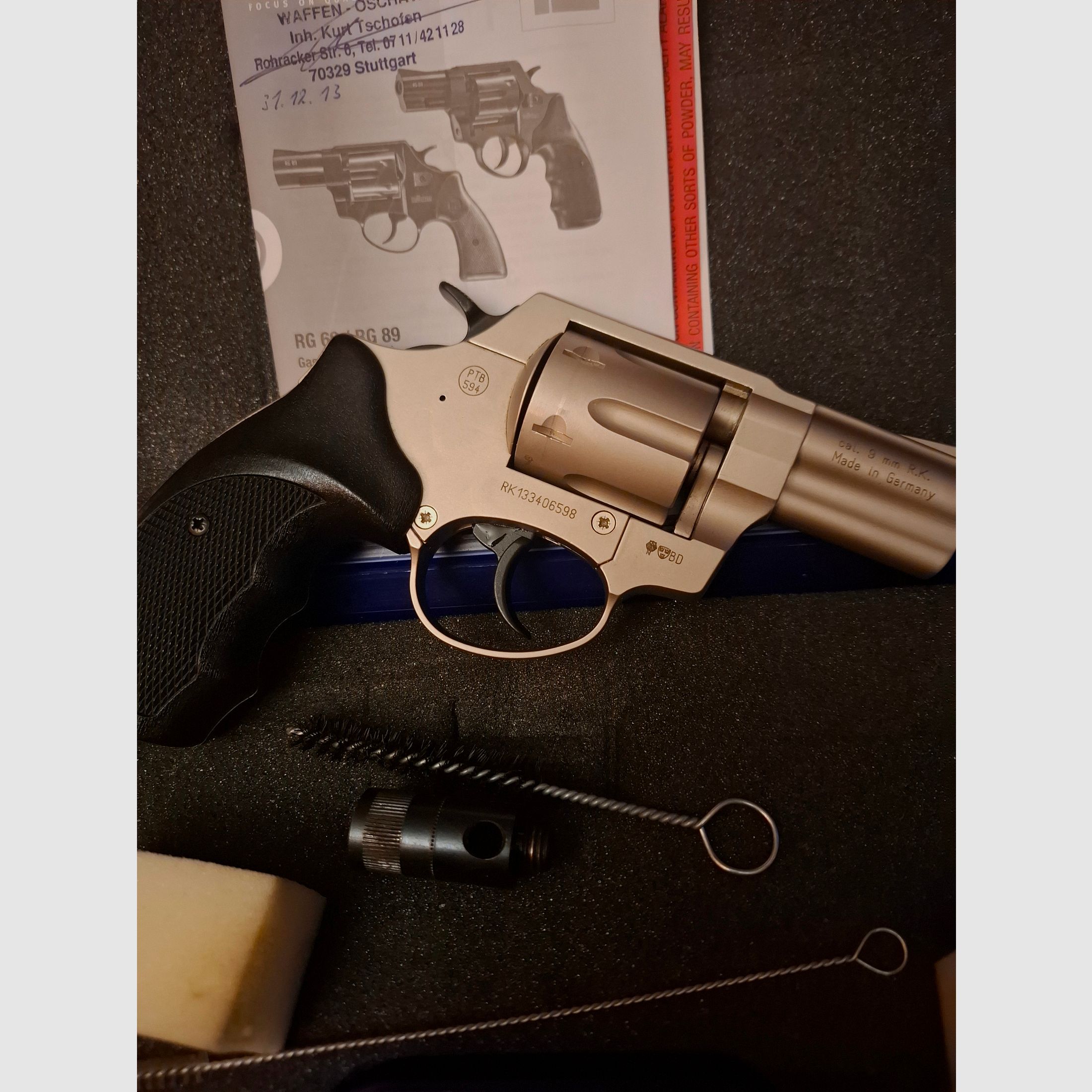 Röhm RG 89 Nickel 9mm RK. PTB 594