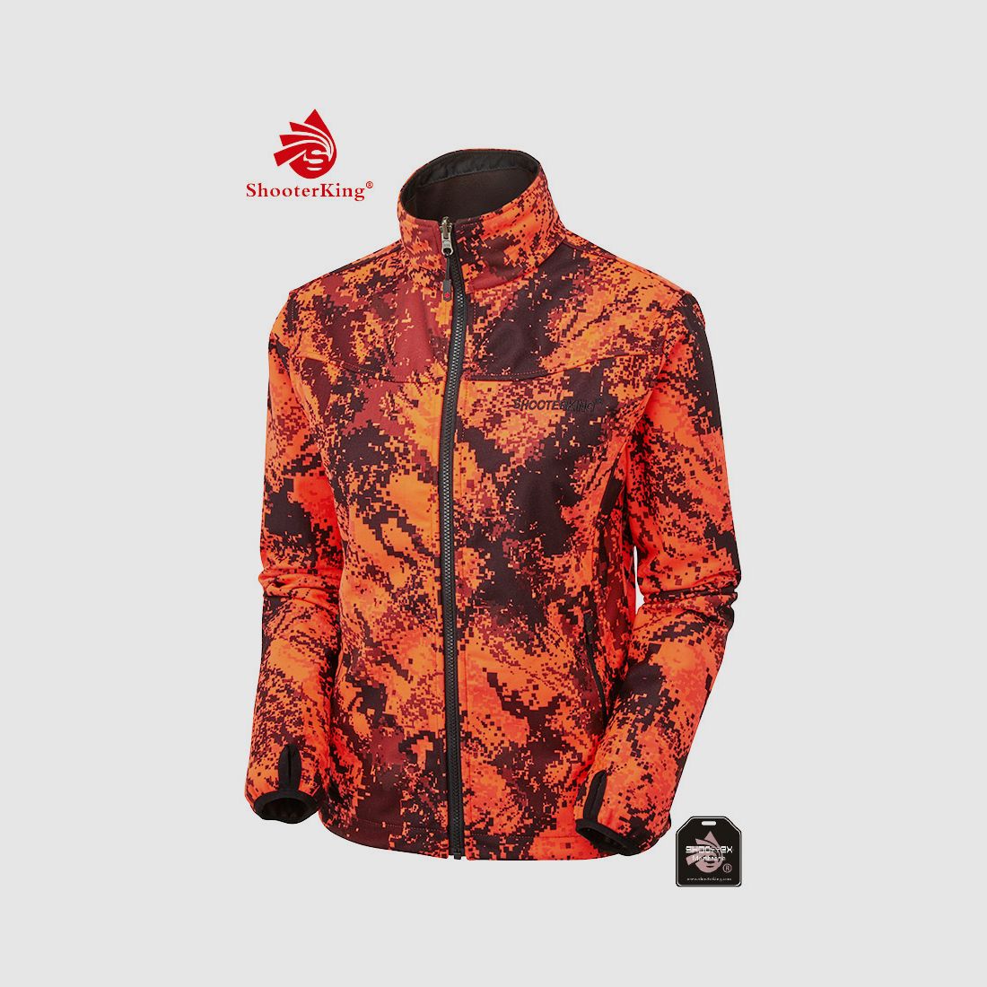 SHOOTERKING Digitex Damen Softshell Wendejacke Blaze Camo