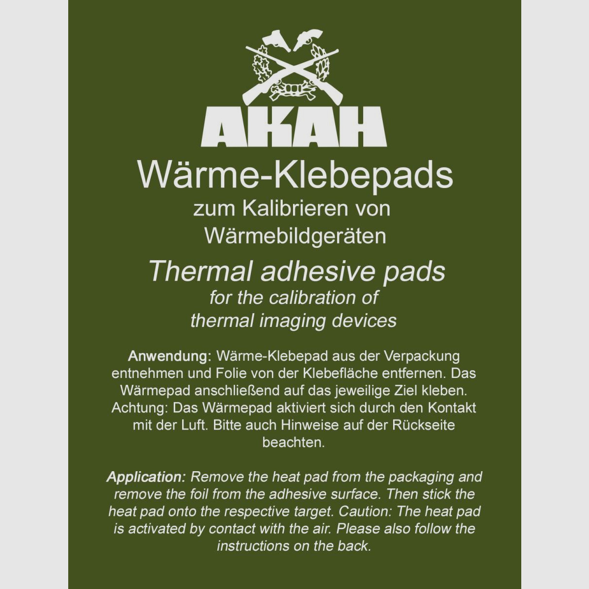AKAH Wärmebild-Zielpads, 10 Stück