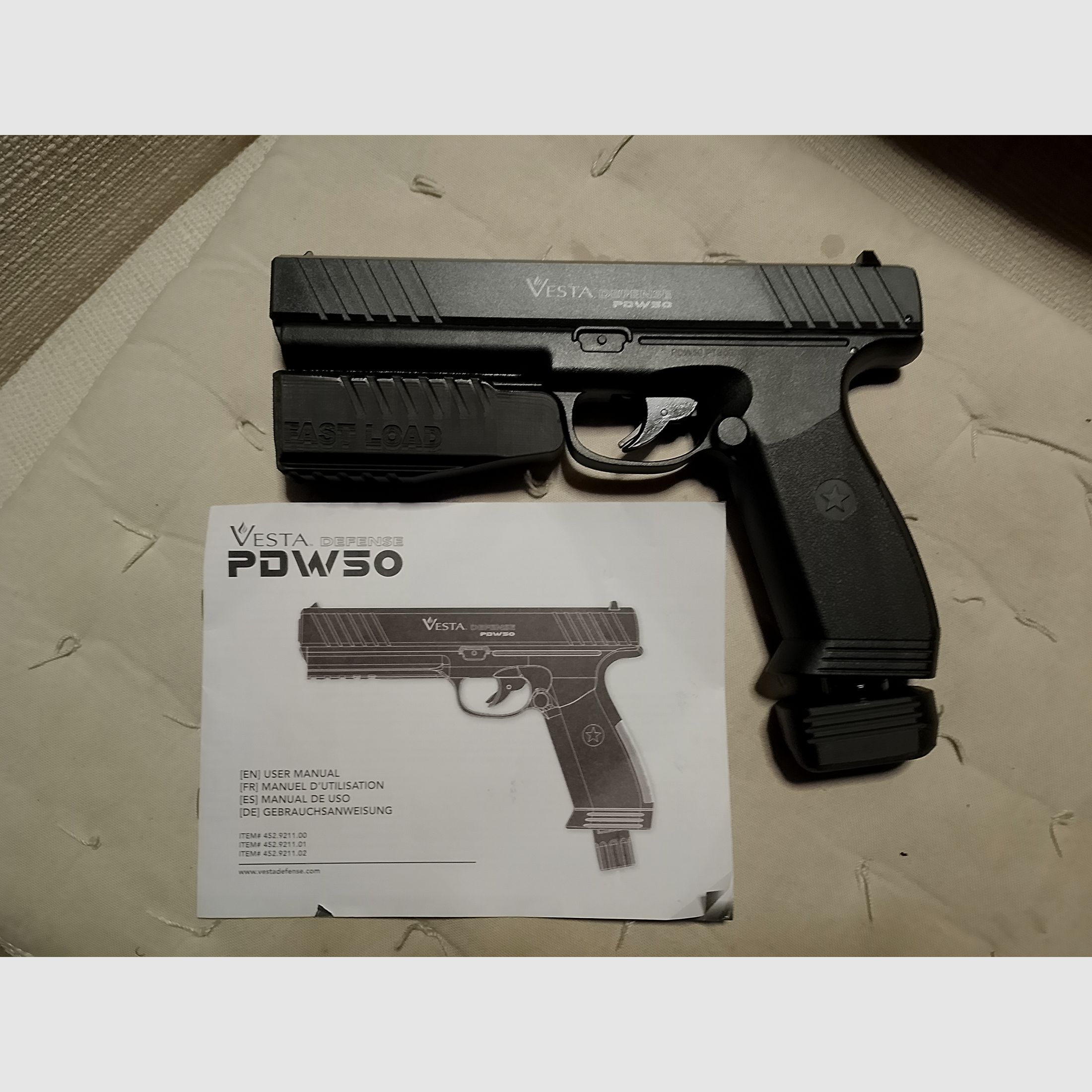 Vesta defense pdw kaliber 50 RAM Paintball Markierer Cal .50 z ulepszeniami rozszerzenia magazynka Punch Button