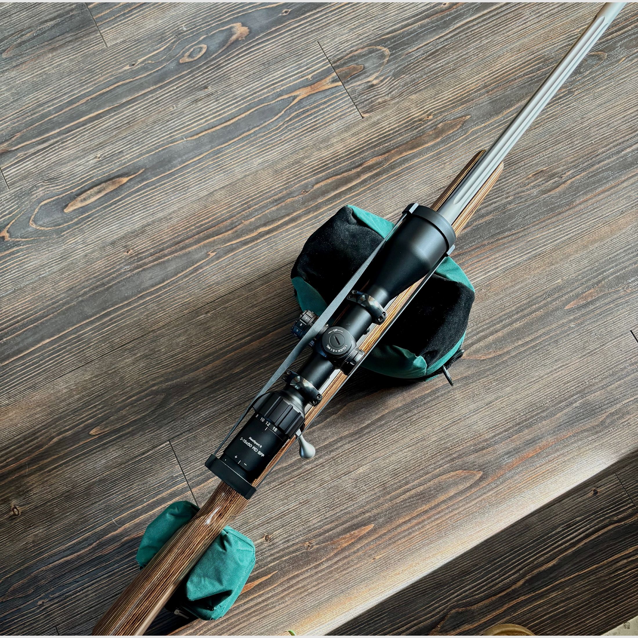 Shooting rest rifle supports three parts