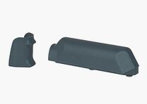 Amoeba Pistolengriff + Schaftbacke Striker S1 Grau