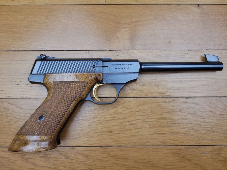 Sehr schöner Herstal « Challenger » Sportpistole – .22 LR – 10 Schuss – Browning-Patent – Ausgezeichneter Zustand, Bild 2 von 13