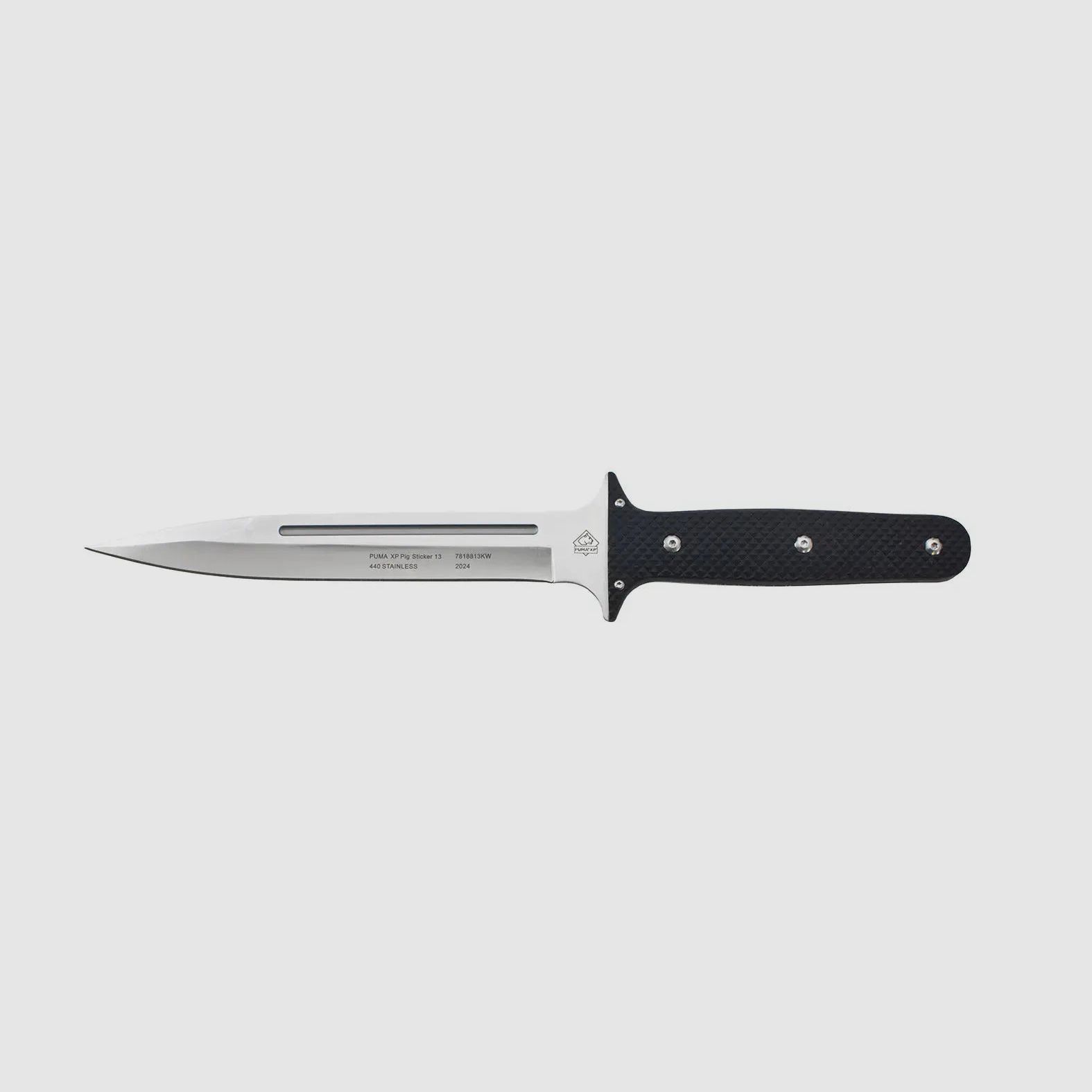 PUMA XP couteau à cochon 13, couteau de scalpe, bois pakkah noir avec peau de poisson, étui en kydex, image 4 sur 5
