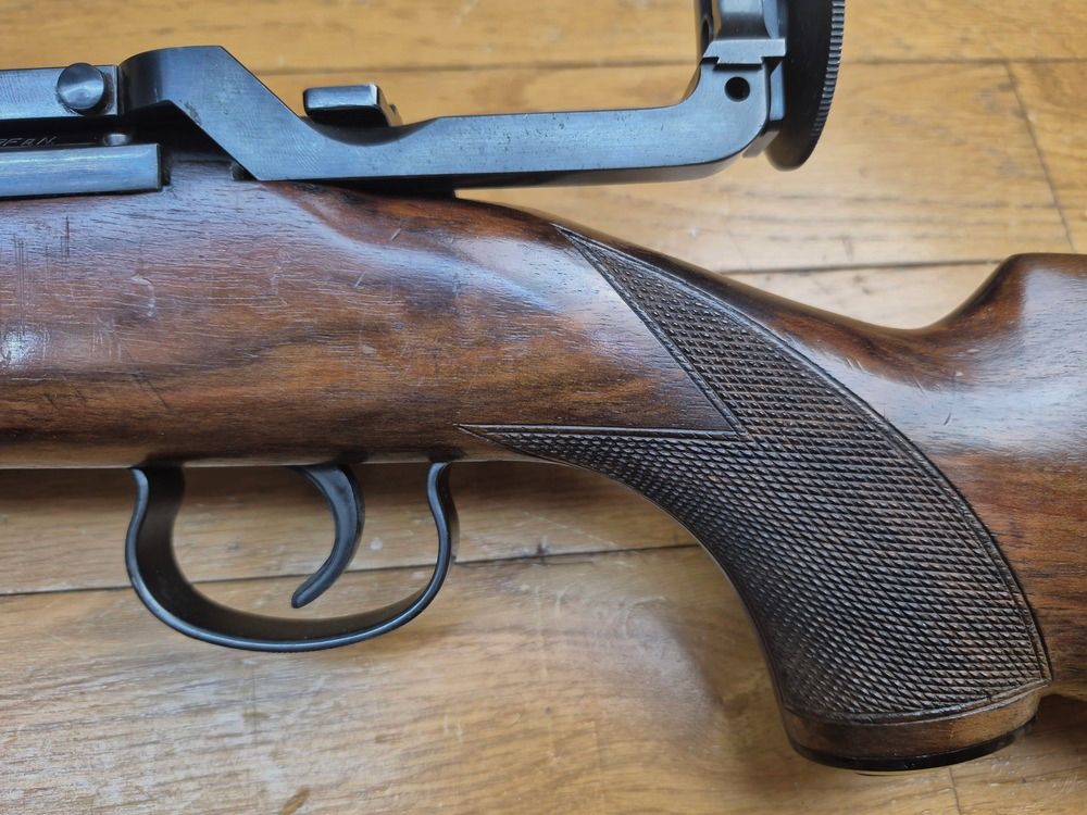 Very beautiful competition rifle Mauser ES 350 B – III Reich – Model championship rifle – 22LR – Weapon from late 1936 – Mono-serial number – Mauser diopter – Splendid condition almost museum-like – TBE++, image 26 of 48