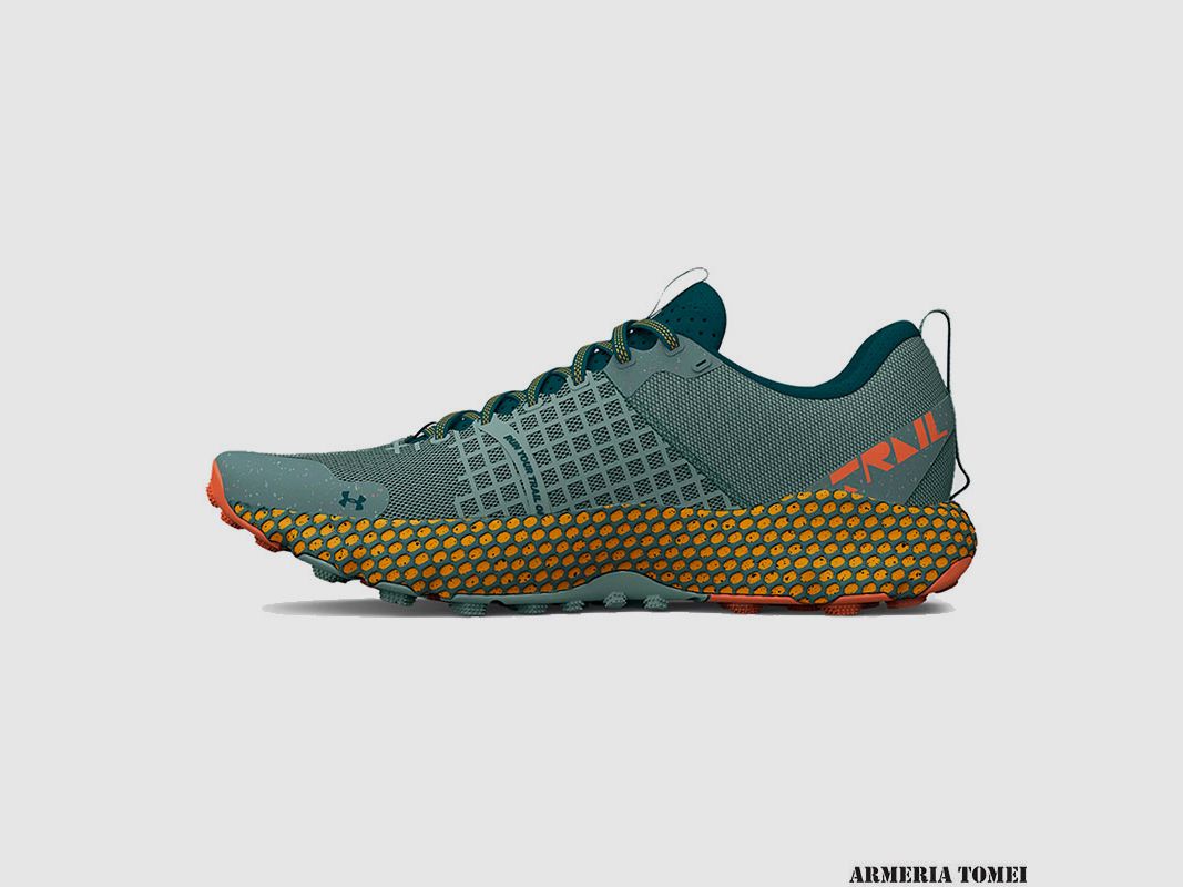 UNDER ARMOUR – UNISEX – UA HOVR™ DS RIDGE TRAIL Fresco Green / Orange Ice – 301, Bild 2 von 5