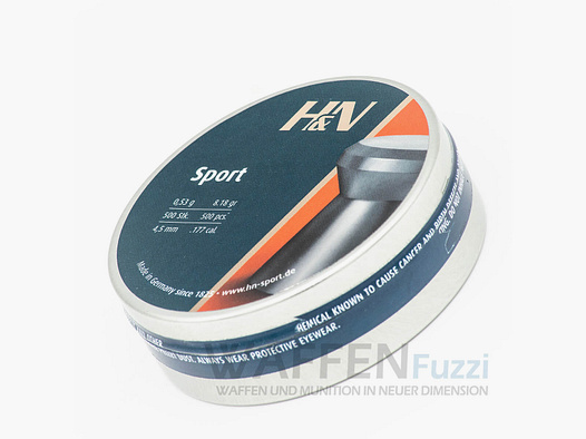 H&N Diabolo Sport gładki diabolo z płaską główką 4,5mm