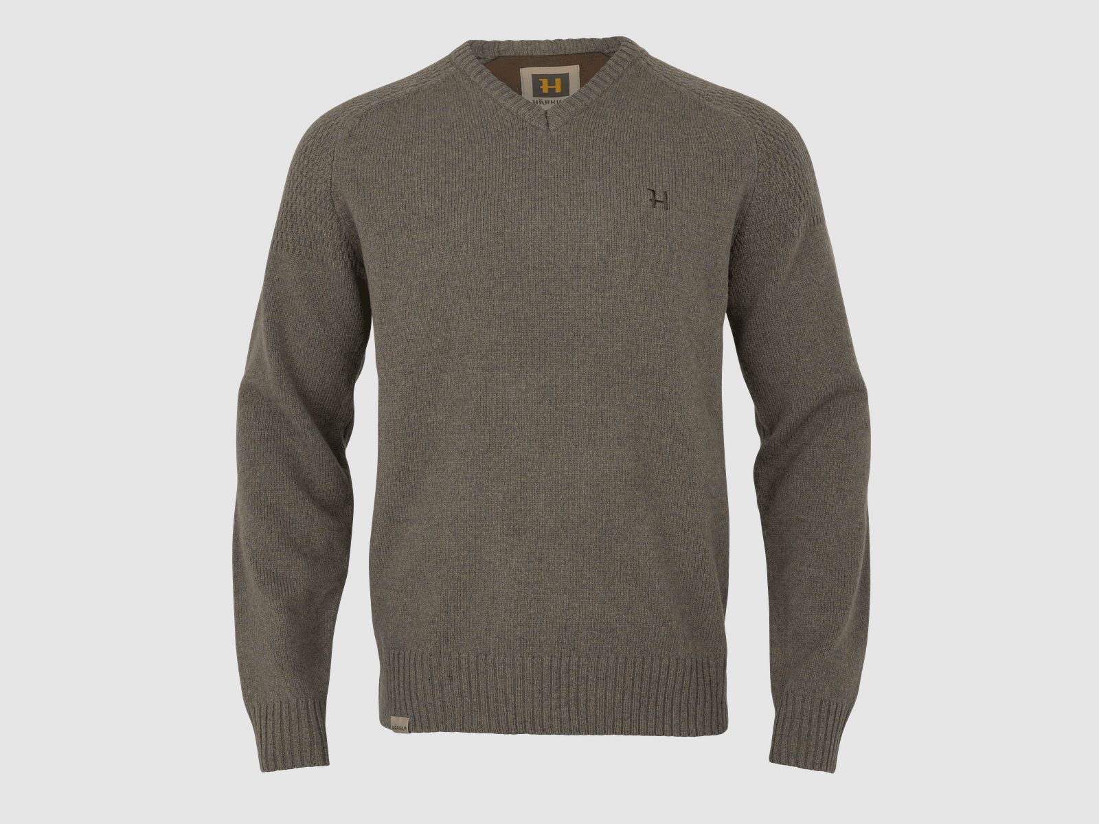 Härkila Vincent Merino V-Neck Sweater Men Dark Sand XXL