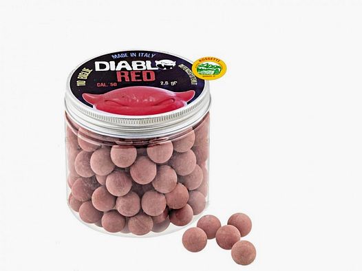 DIABLO RED Gummigeschosse Kal.50 Heavy für Verteidigungspistolen und Paintball