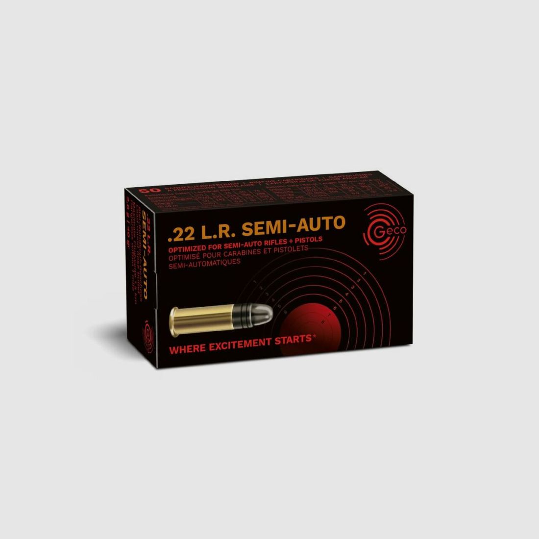 GECO .22 lfB Semi-Auto - 50 Patronen