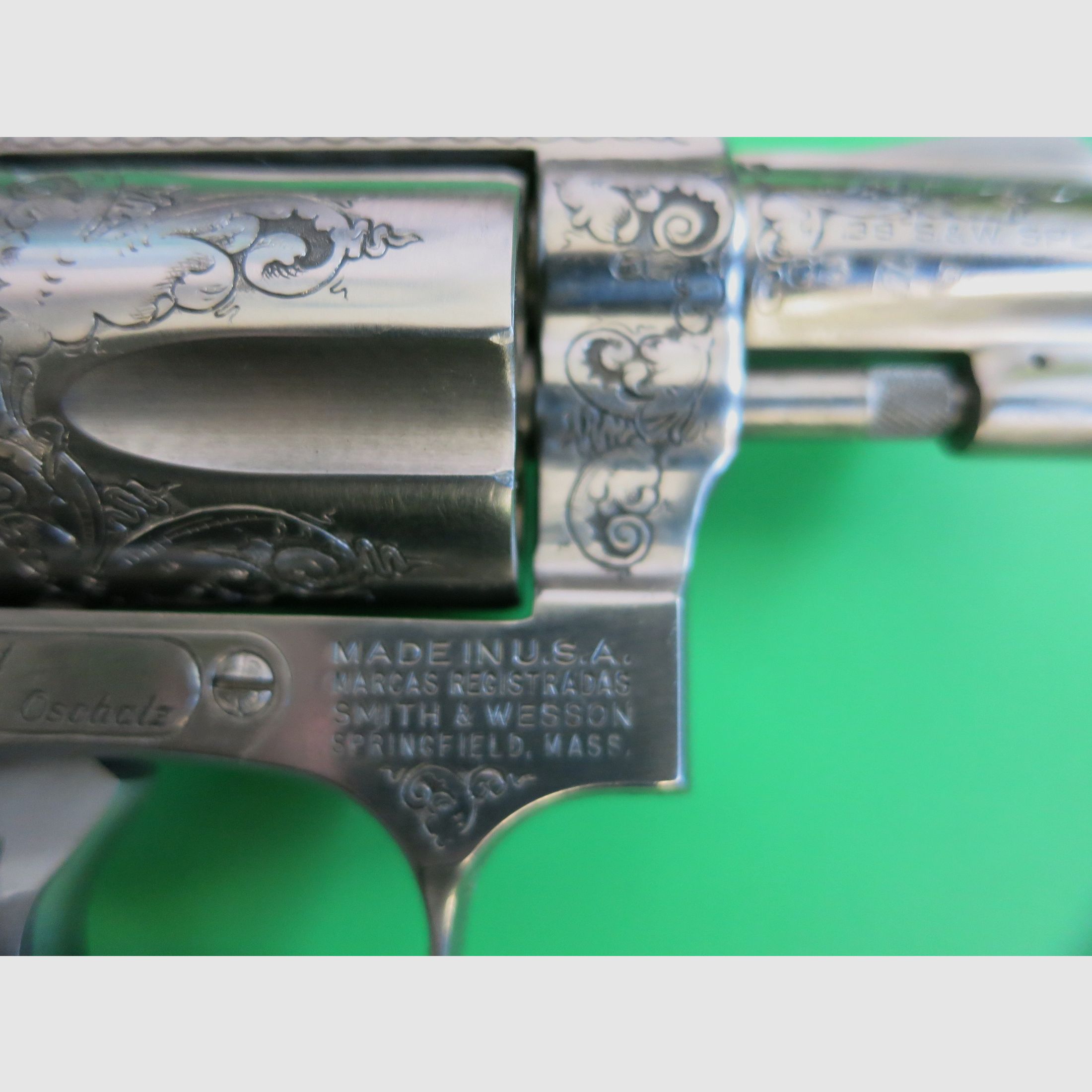 Revolver Smith&Wesson Mod. 60, .38 S&W Special, 2" loop, roestvrij staal, Combat-Waffen Oschatz #92