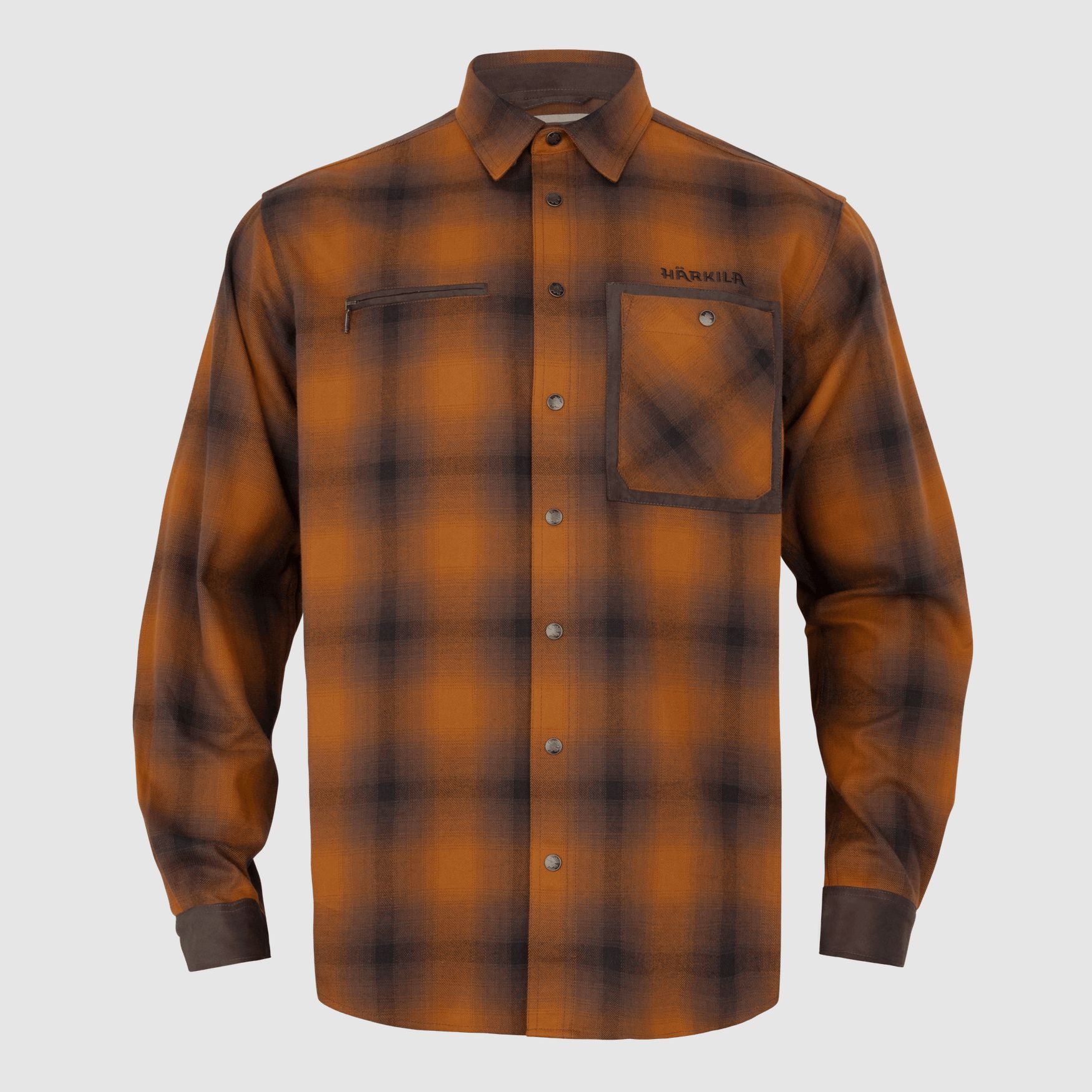 Härkila Folke L/S Shirt Men Maple Check XXL