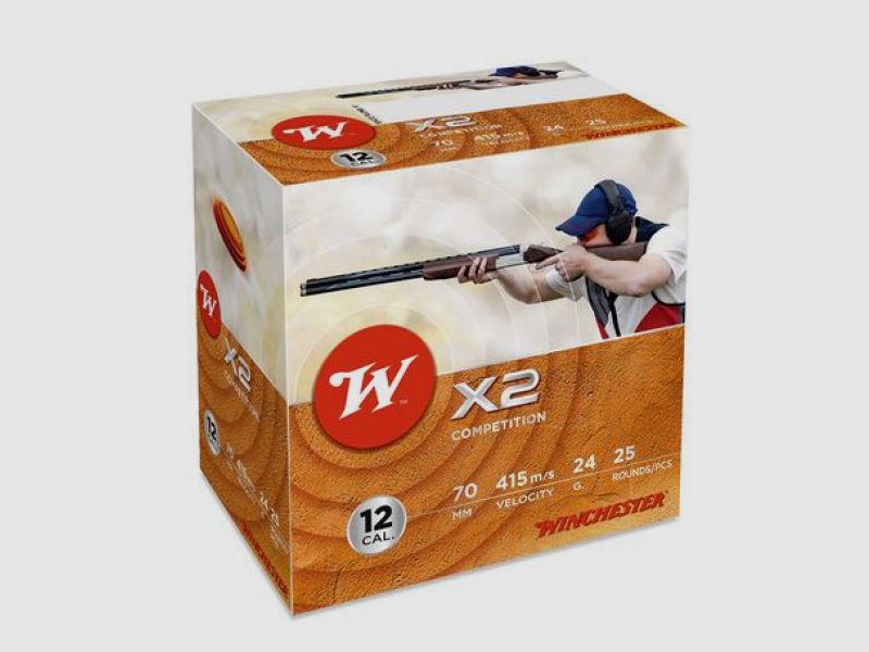 Winchester X2 Trap 12/70 - Cartuchos de perdigones