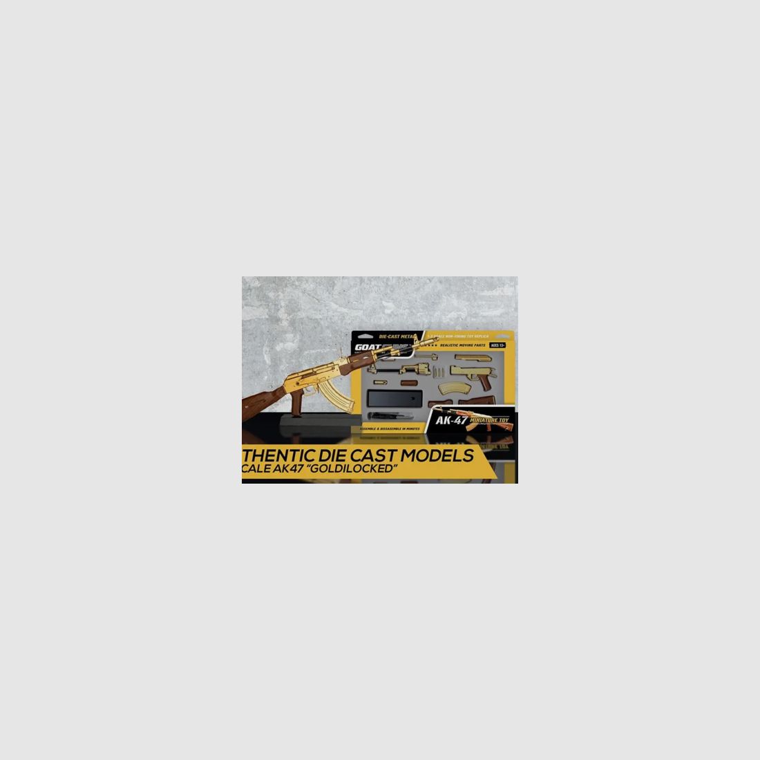 Miniatura Goatguns Mini AK47 Gold, imagen 15 de 15