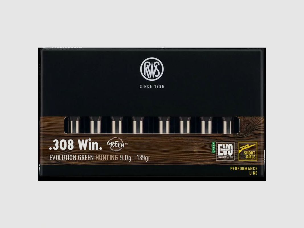 RWS Evo Green Short Rifle - 139grs - 20Stk