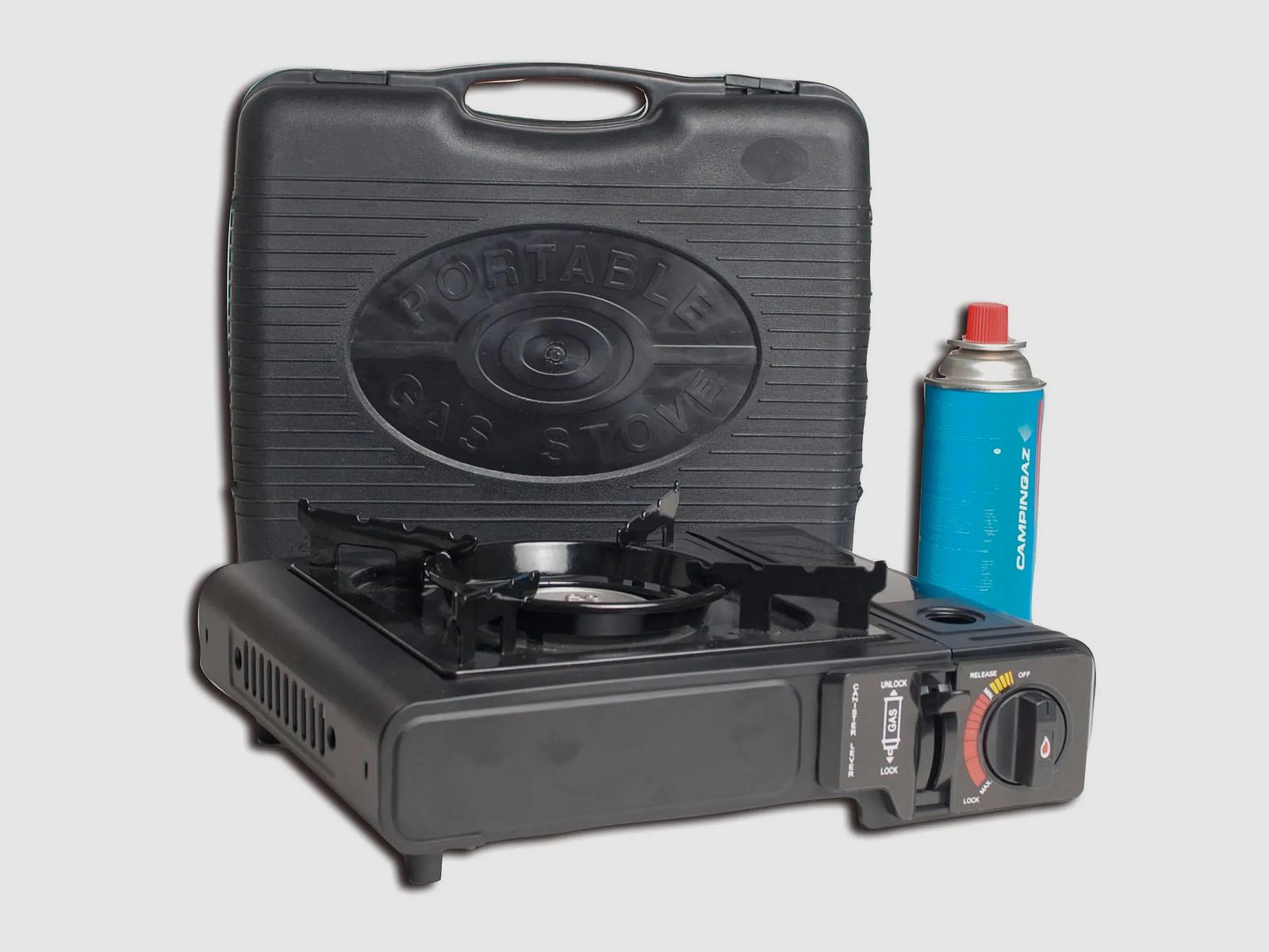 Diverse Camping-Gaskocher mit Piezo-Zündung für Butangas