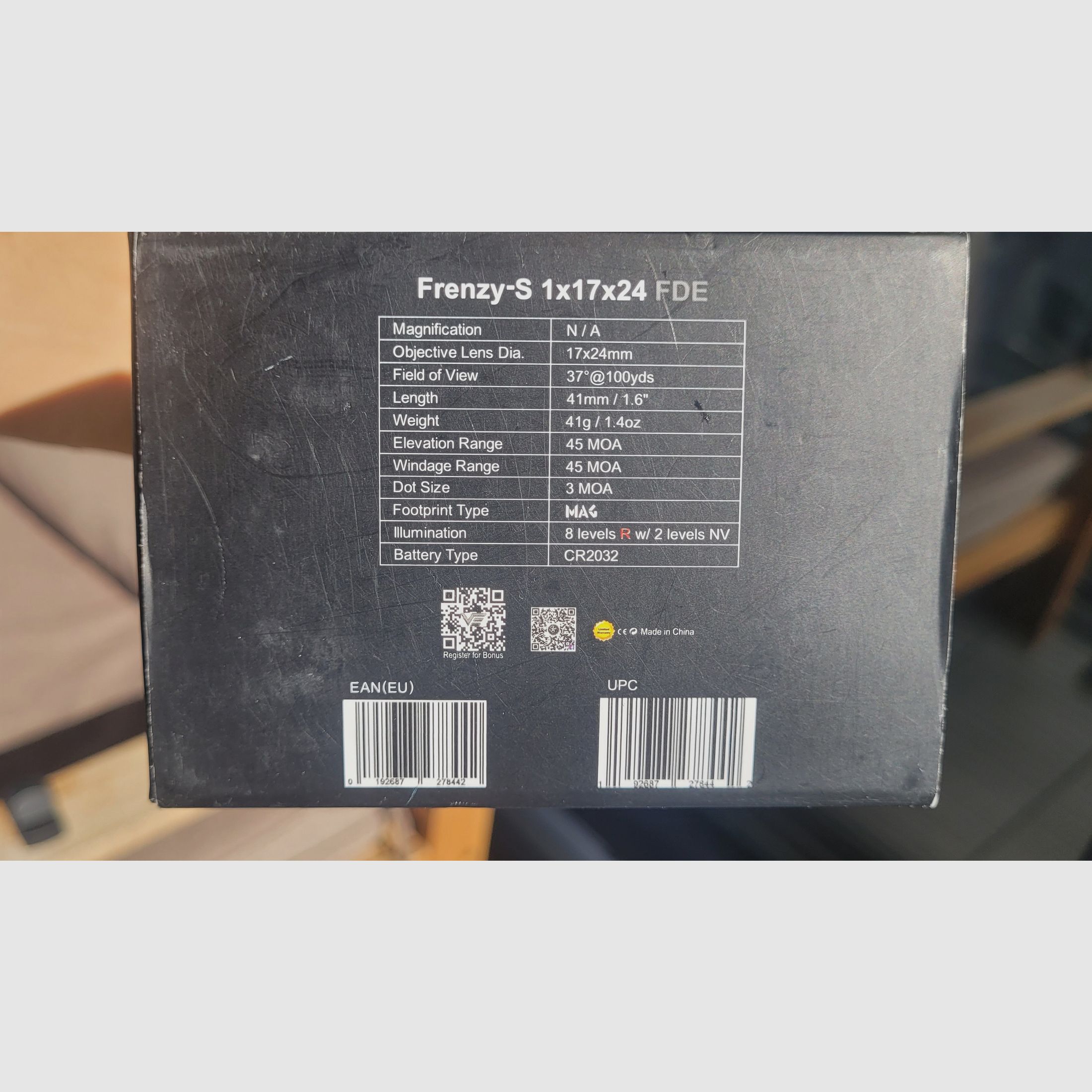 Vector optics Frenzy Red dot 3moa SCRD-F43