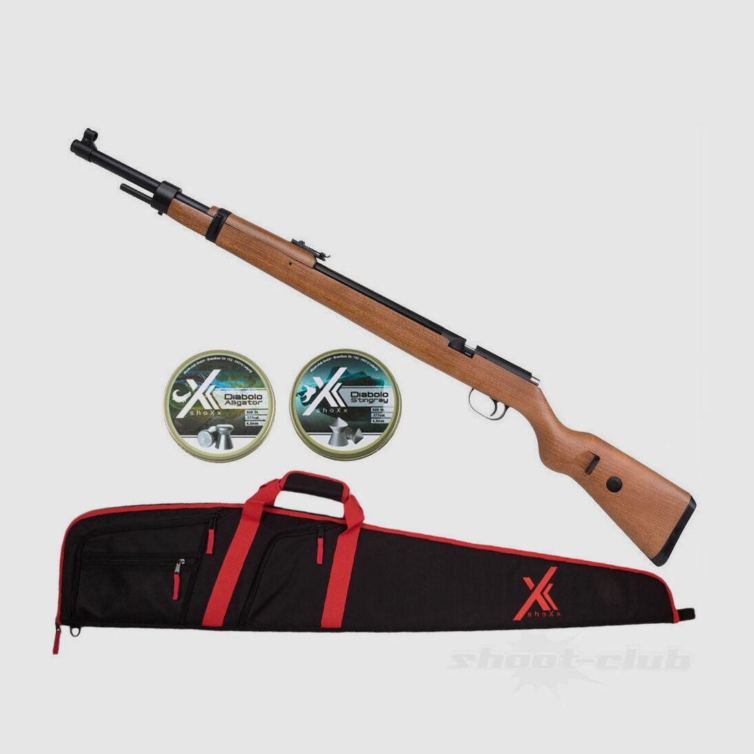 Diana Mauser K98 PCP Pressluftgewehr 4,5mm im Futteral-Set