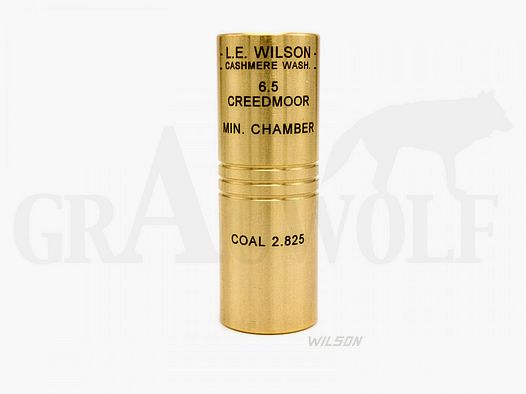 6,5 mm Creedmoor Wilson Wskaźnik Nabojowy Minimum SAAMI Komora