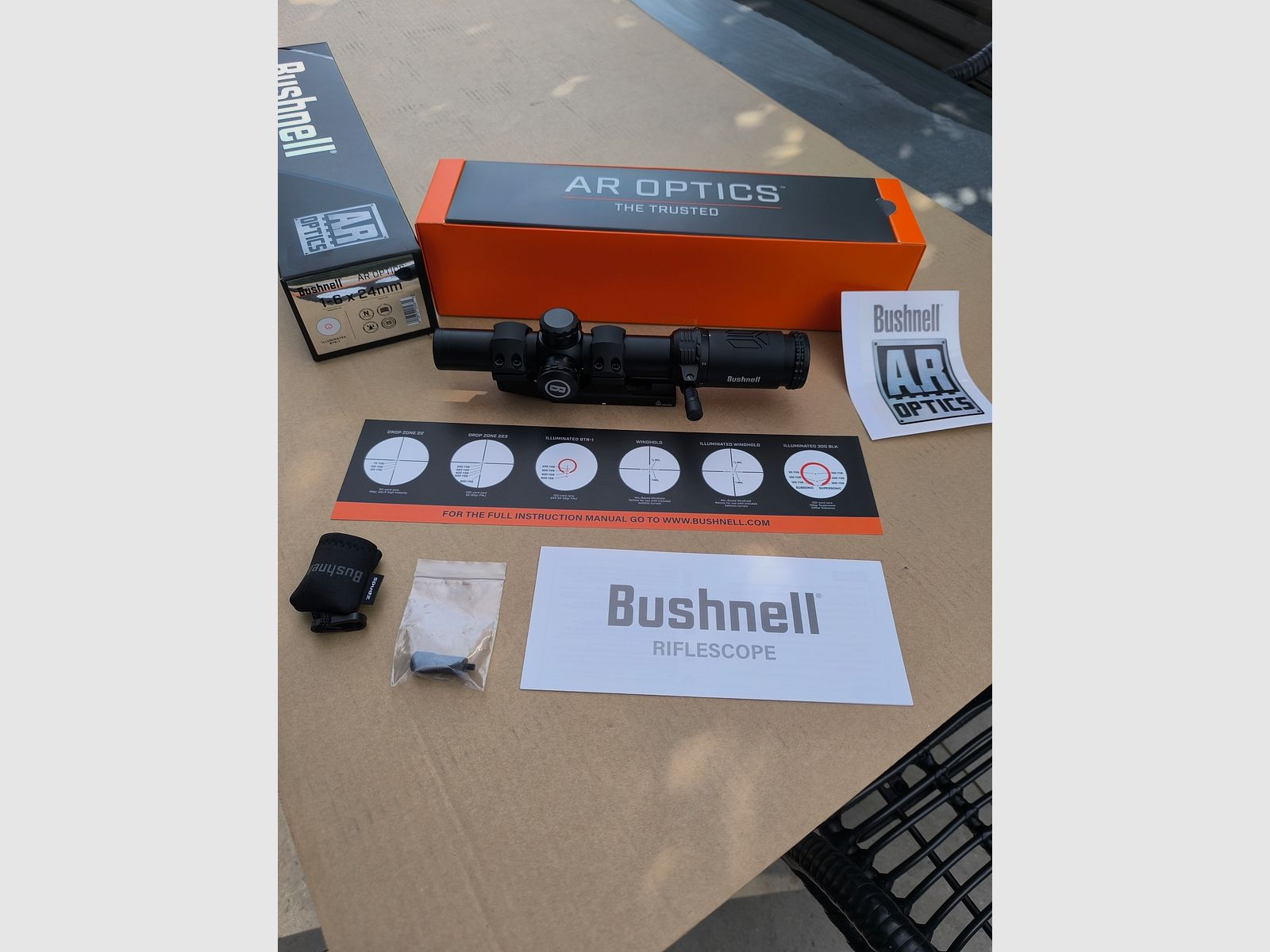 Bushnell AR Optic 1-6X24 BTR-1 LPVO  IPSC 3 Gun Drückjagdglas