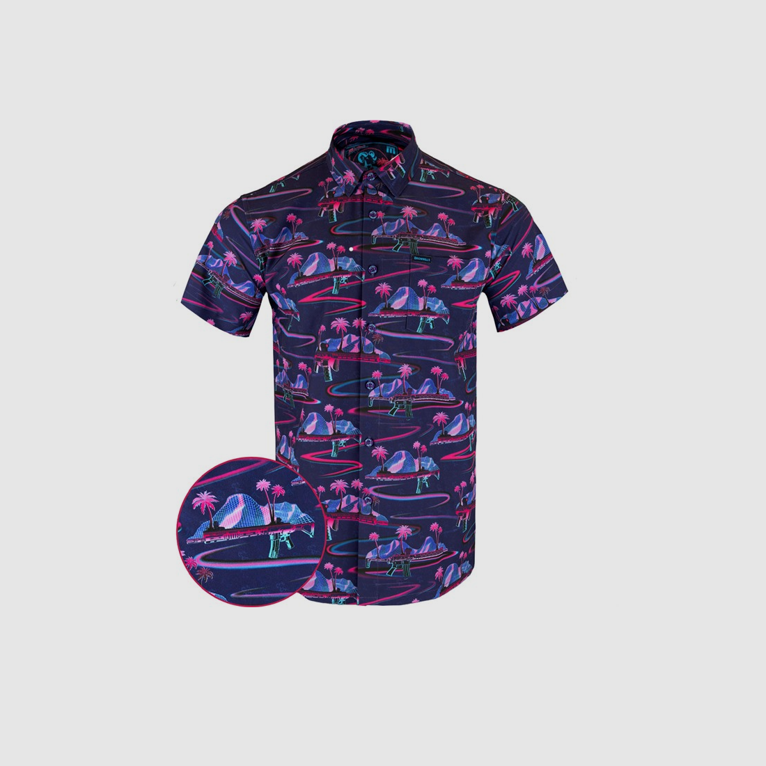 RETRO RIFLE – CAMISA DE MANGA CORTA CON BOTONES / MEDIANA, imagen 2 de 4