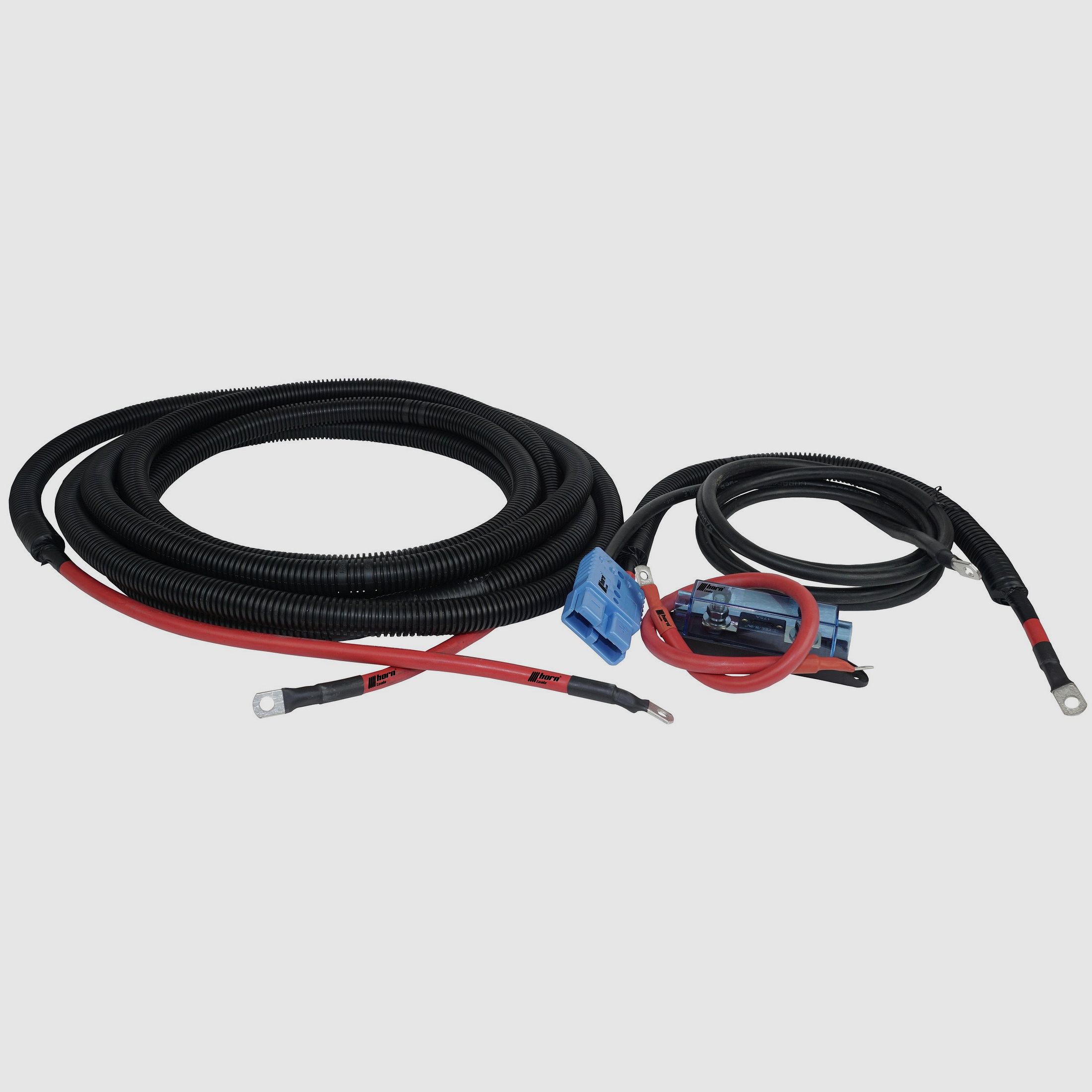 Wiring harness for winches, fixed installation