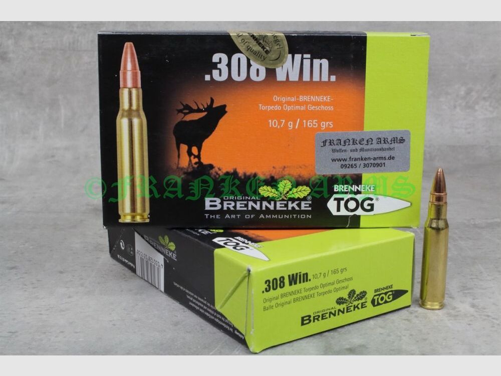 Brenneke TOG .308 Win. 165gr. 10,7g 20 Stück