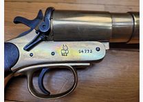 Hermosa Pistola de Señal Webley & Scott No.1 Mk III* – Calibre 4 o 26,5mm – Modelo 1916 – Primera y Segunda Guerra Mundial – Arma de 1918 – 100% latón – hermosos sellos – ¡en excelente estado!