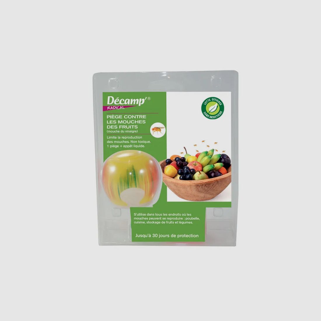 Trappola per mosche della frutta a forma di mela 1 mese, immagine 1 di 5