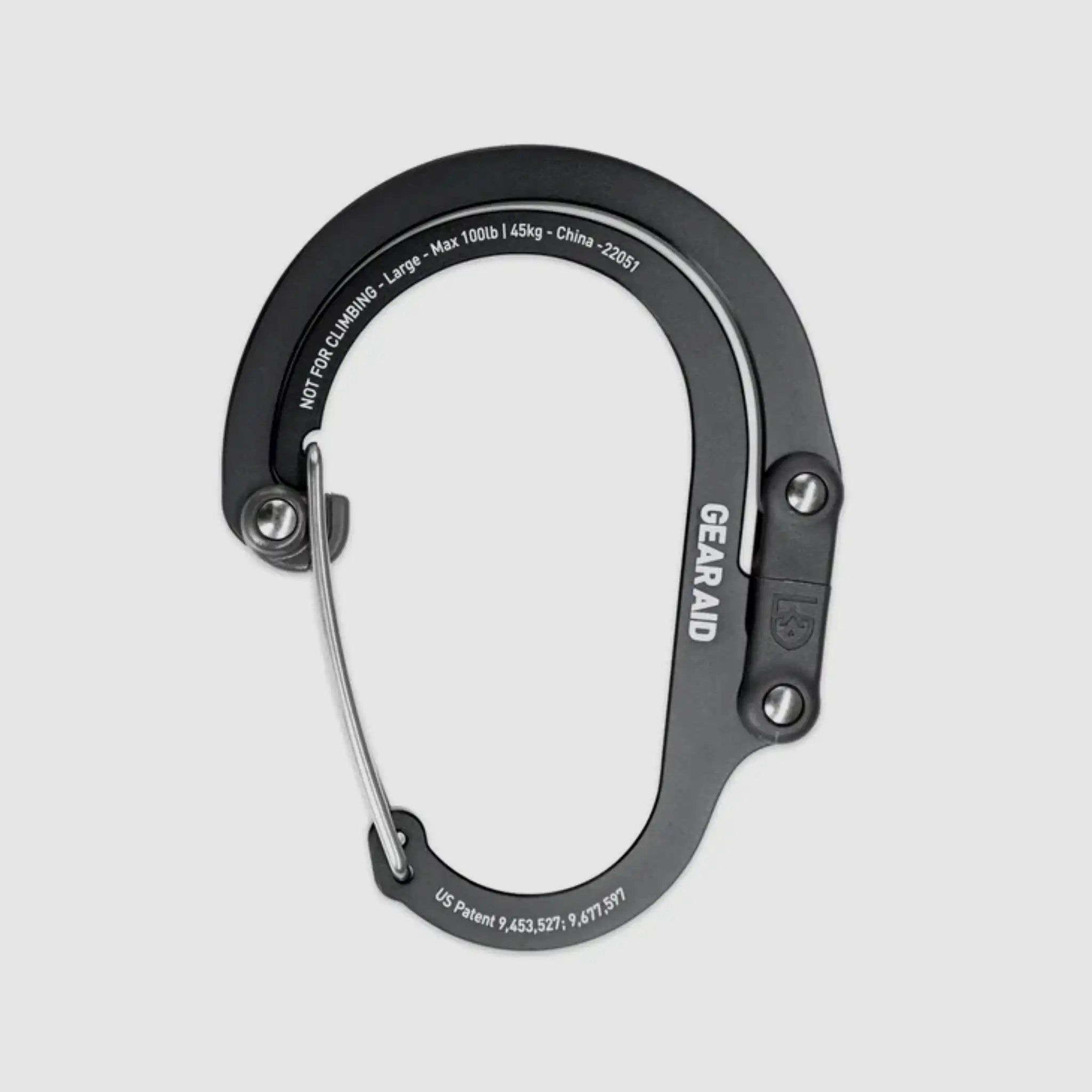 Gear Aid Karabiner Heroclip - Nero / L