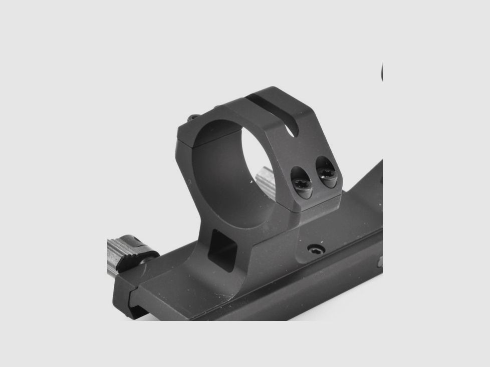Weaver Tactical Thumb-Nut SPR 1-tlg. Mount Picatinny-Style mit Ringe Flattop AR-15 matt schwarz 30mm, integriertes Rückschlag-Basisdesign
