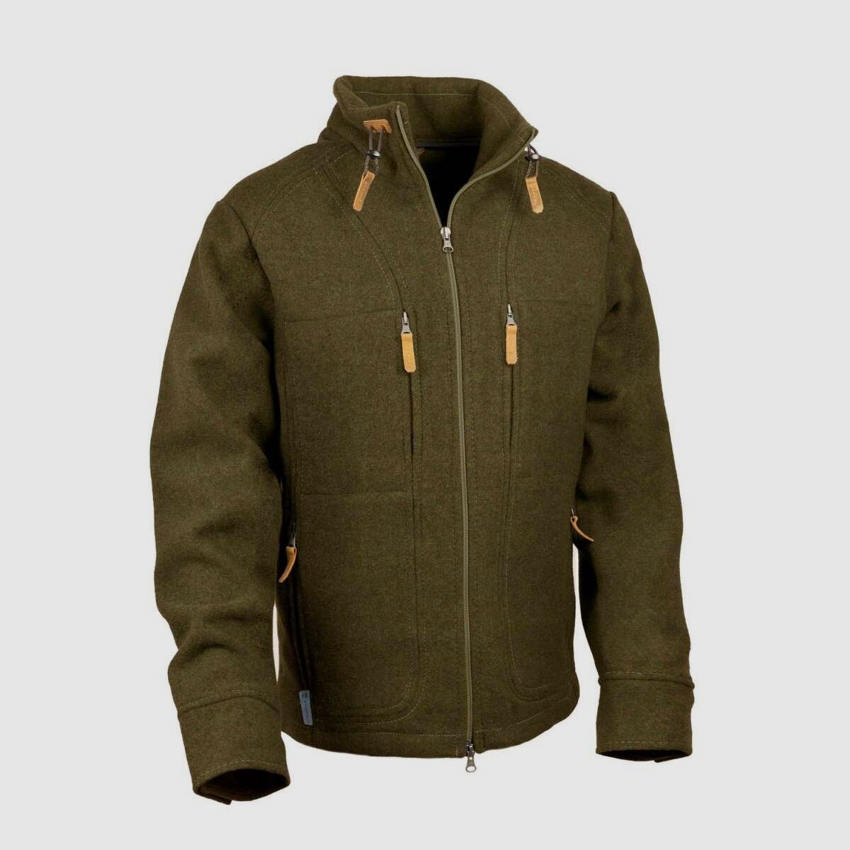STEINKAUZ Weiche Lodenjacke "Kragenhuber" - Moosgrün L (52)