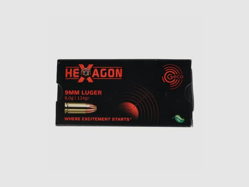 GECO 9mm Luger Hexagon 124gr