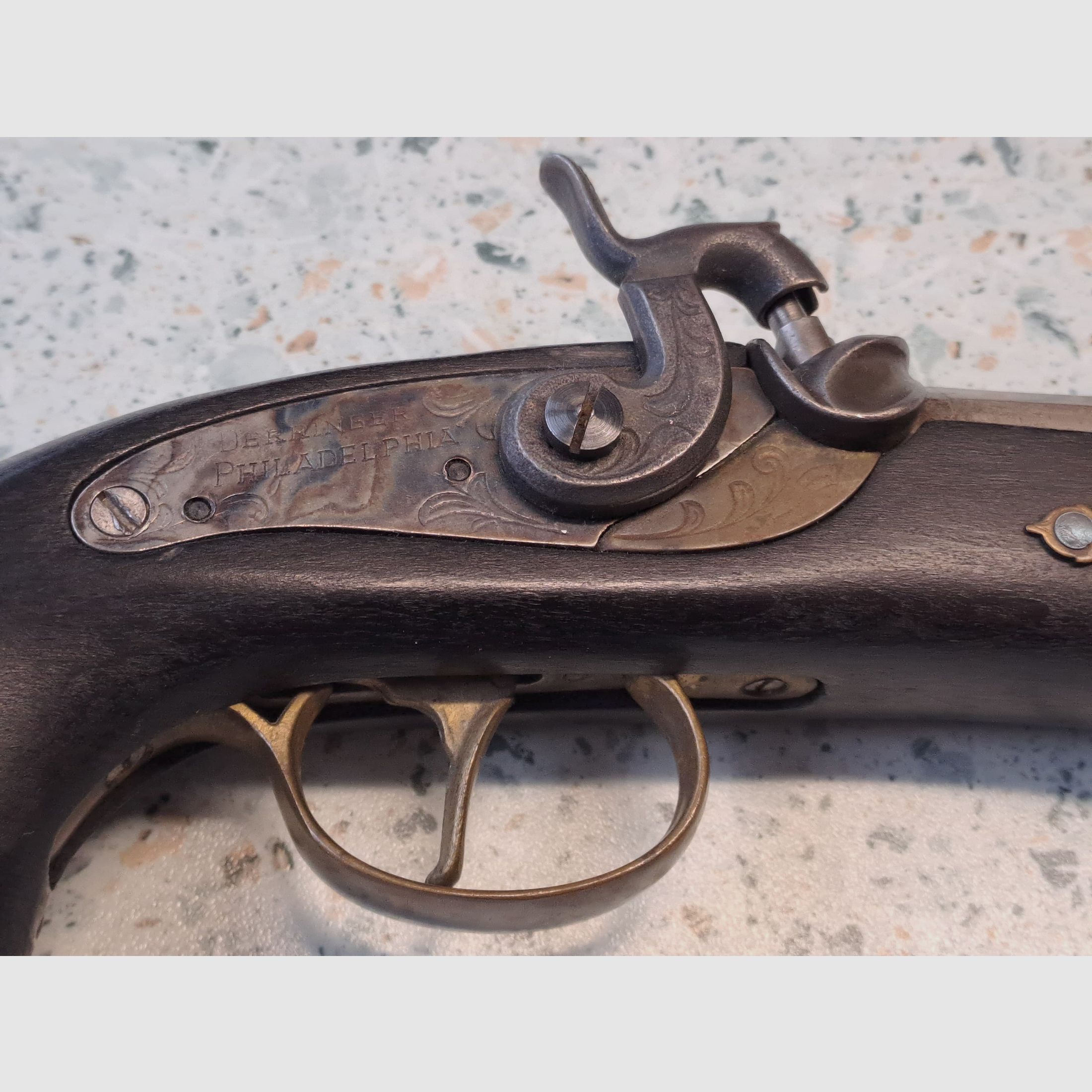 Philadelphia  Derringer Dikar .45  inklusive Original Beschusszertifikat